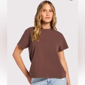 Nuuds Everyday T-Shirt Color: Coffee Size: XL